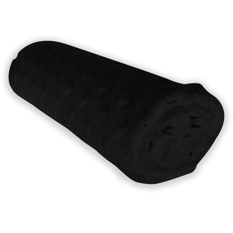 Ritaglio Minky Dots Peluche Nero 50 x 150 cm Image