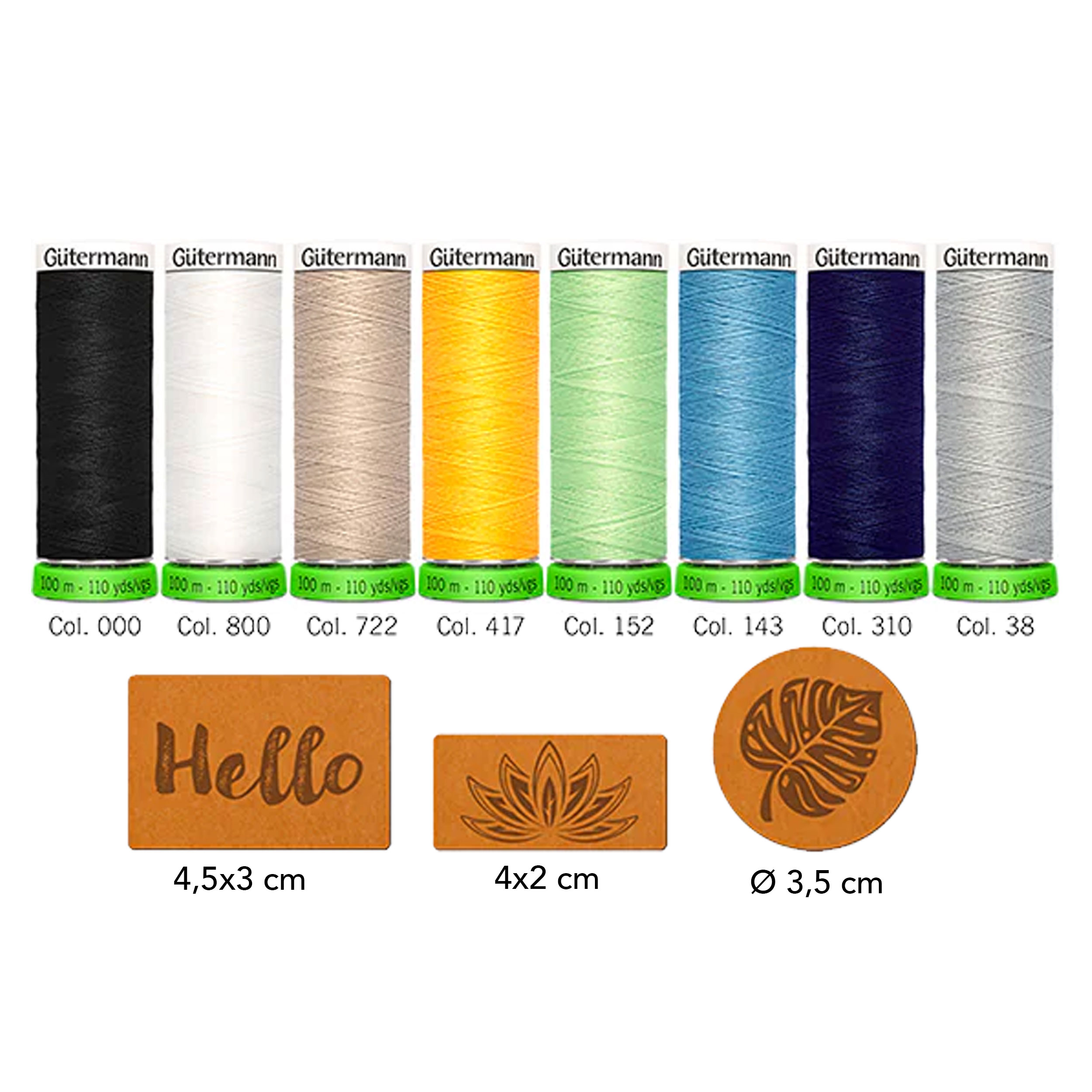 Gutermann Creative Cucitutto rPET 8 Bobine con Etichette Image
