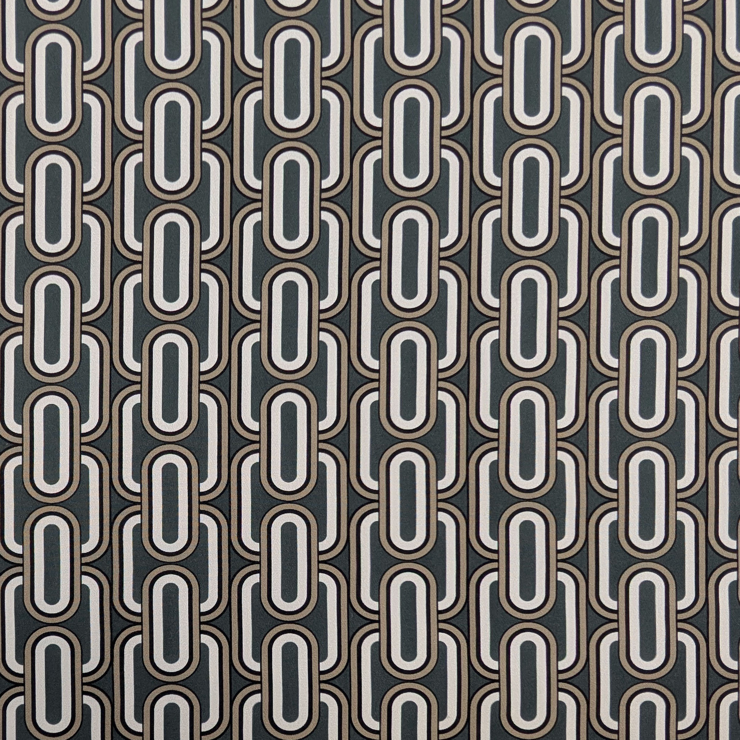 Ritaglio Comfort Fantasia Geometrica Grigio Piombo 70x145 cm Image