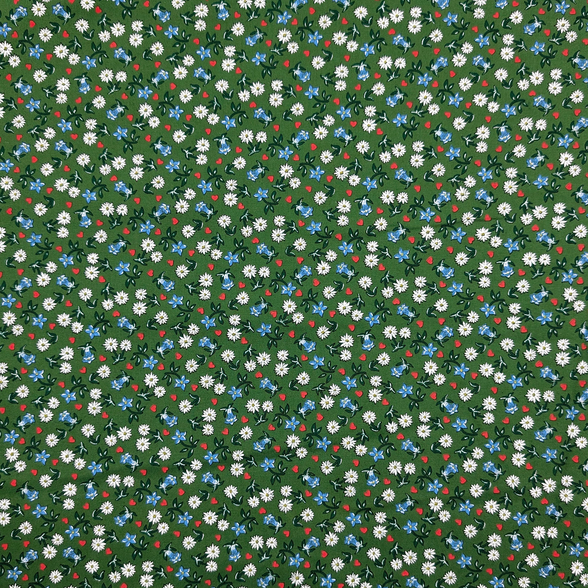Tessuto Cotone Tirolese Sfondo Verde Image