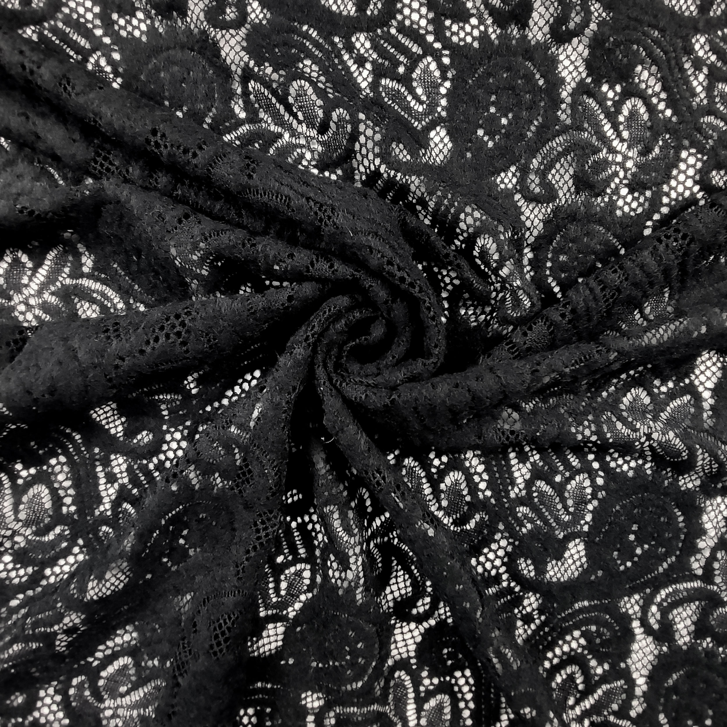 Pizzo in Misto Lana Nero