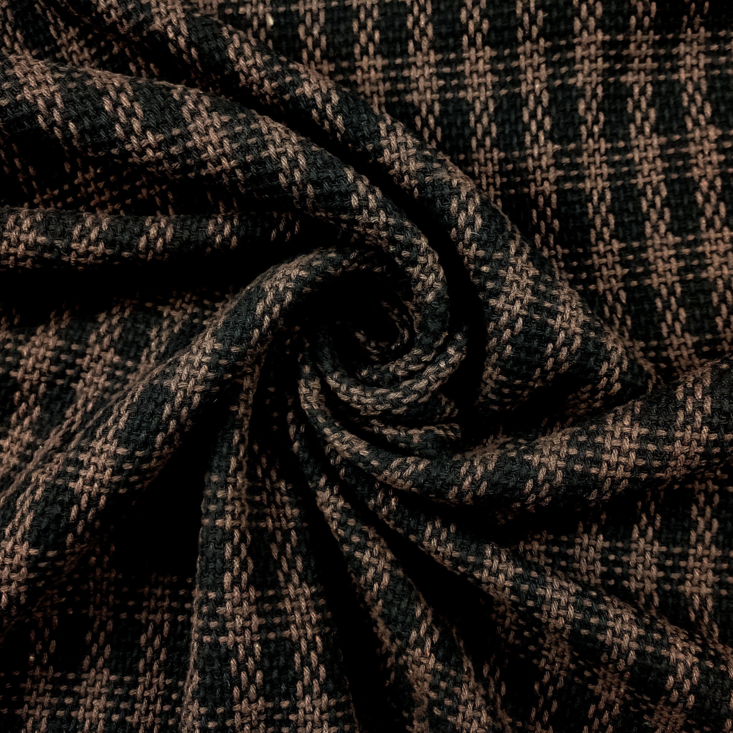 oneOone Chiffon Di Viscosa Giallo Tessuto Houndstooth