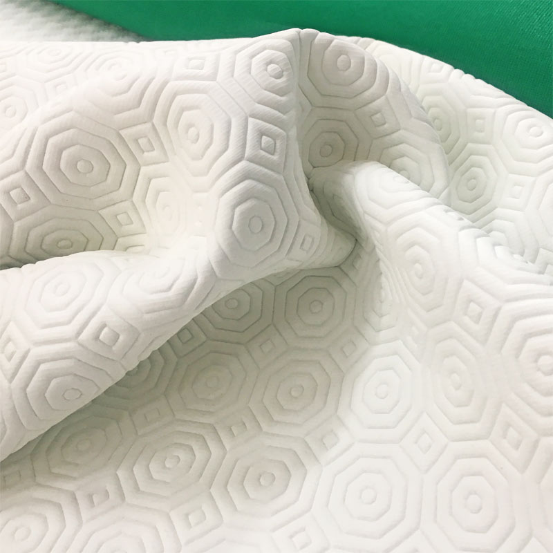 Panno gommato bianco e verde