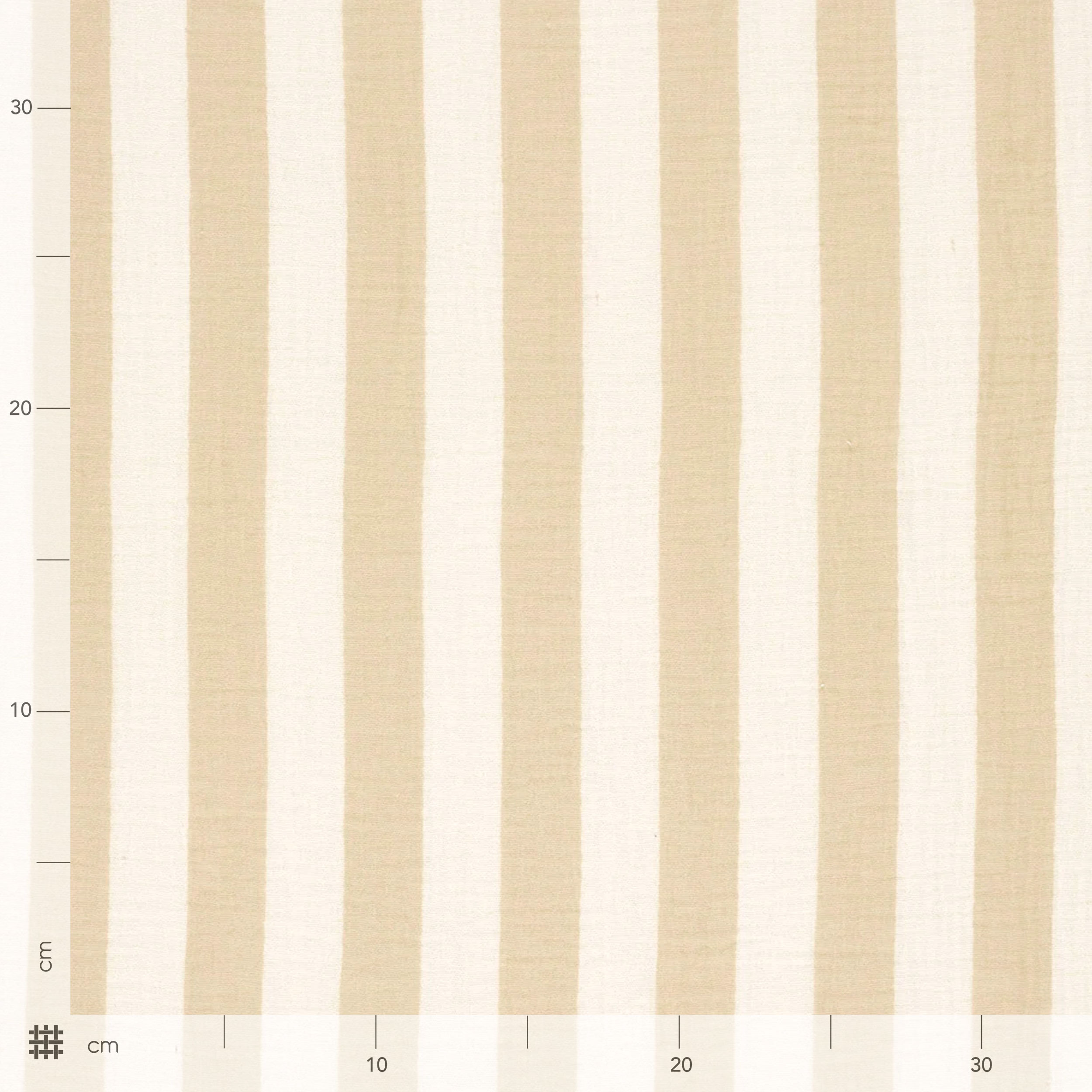 Mussola Cotone Righe Verticali Beige Image