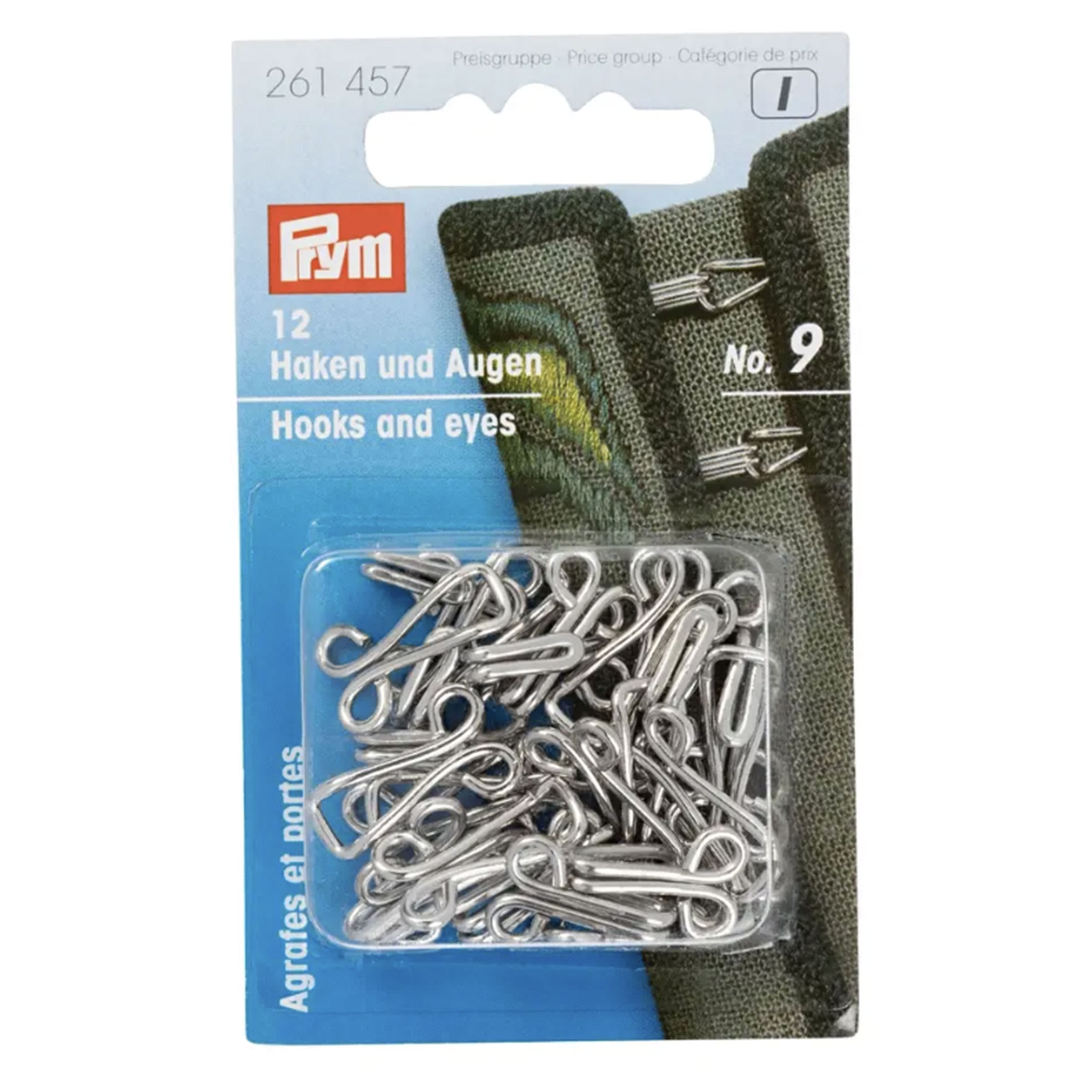 Ganci ed Occhielli Argento Prym No. 9