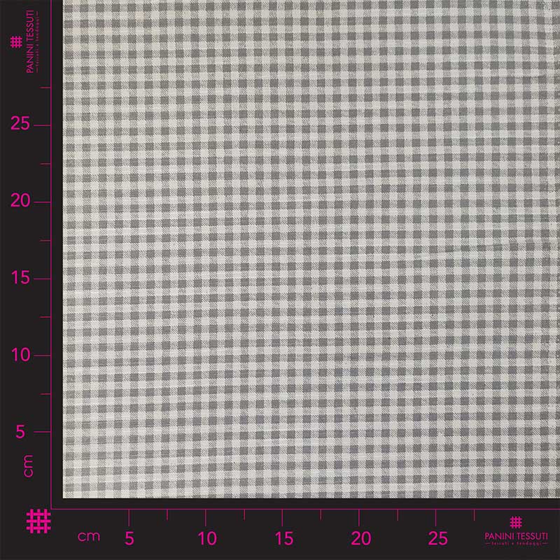 Cotone quadretto grigio
