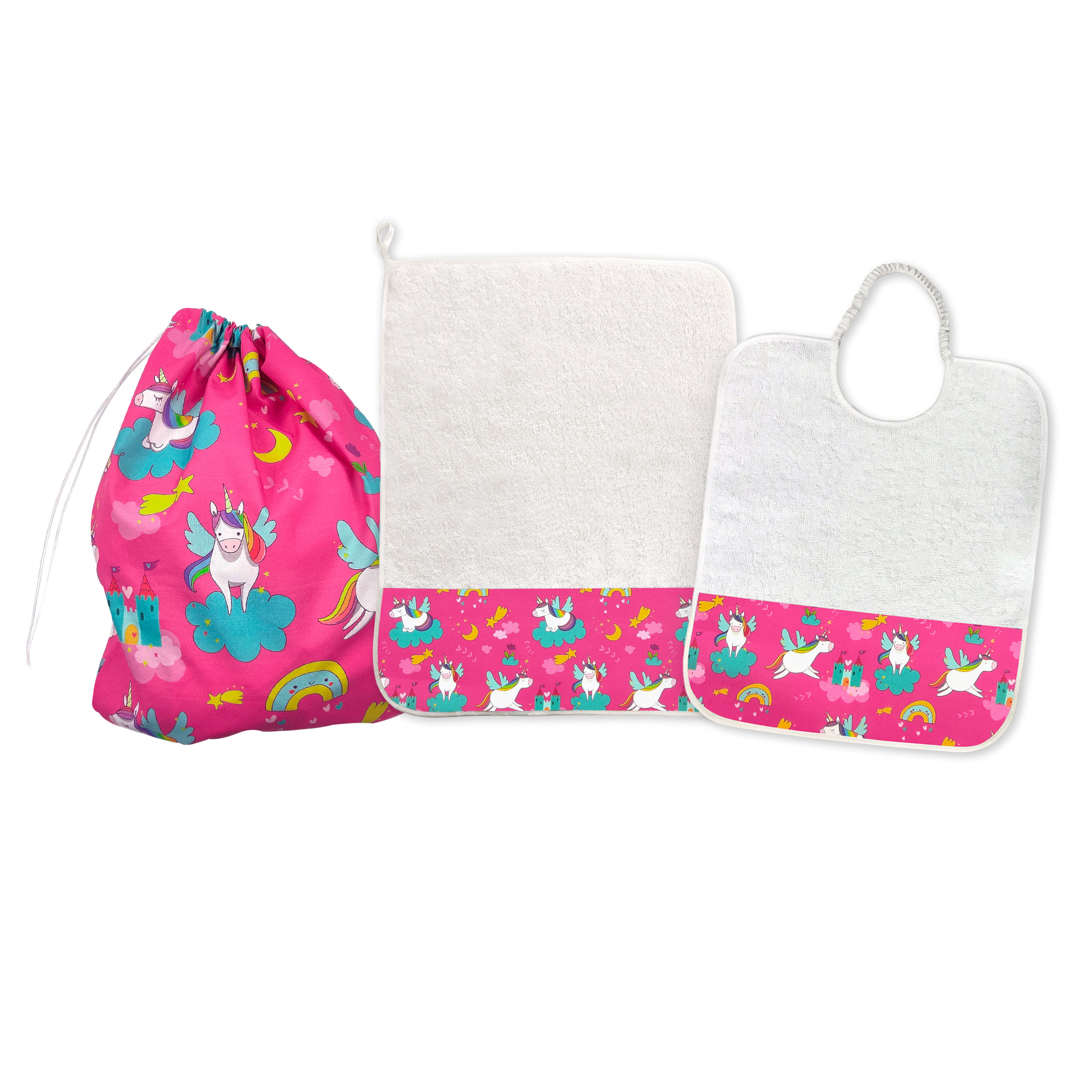 Coordinato Asilo Mini Unicorni e Castelli