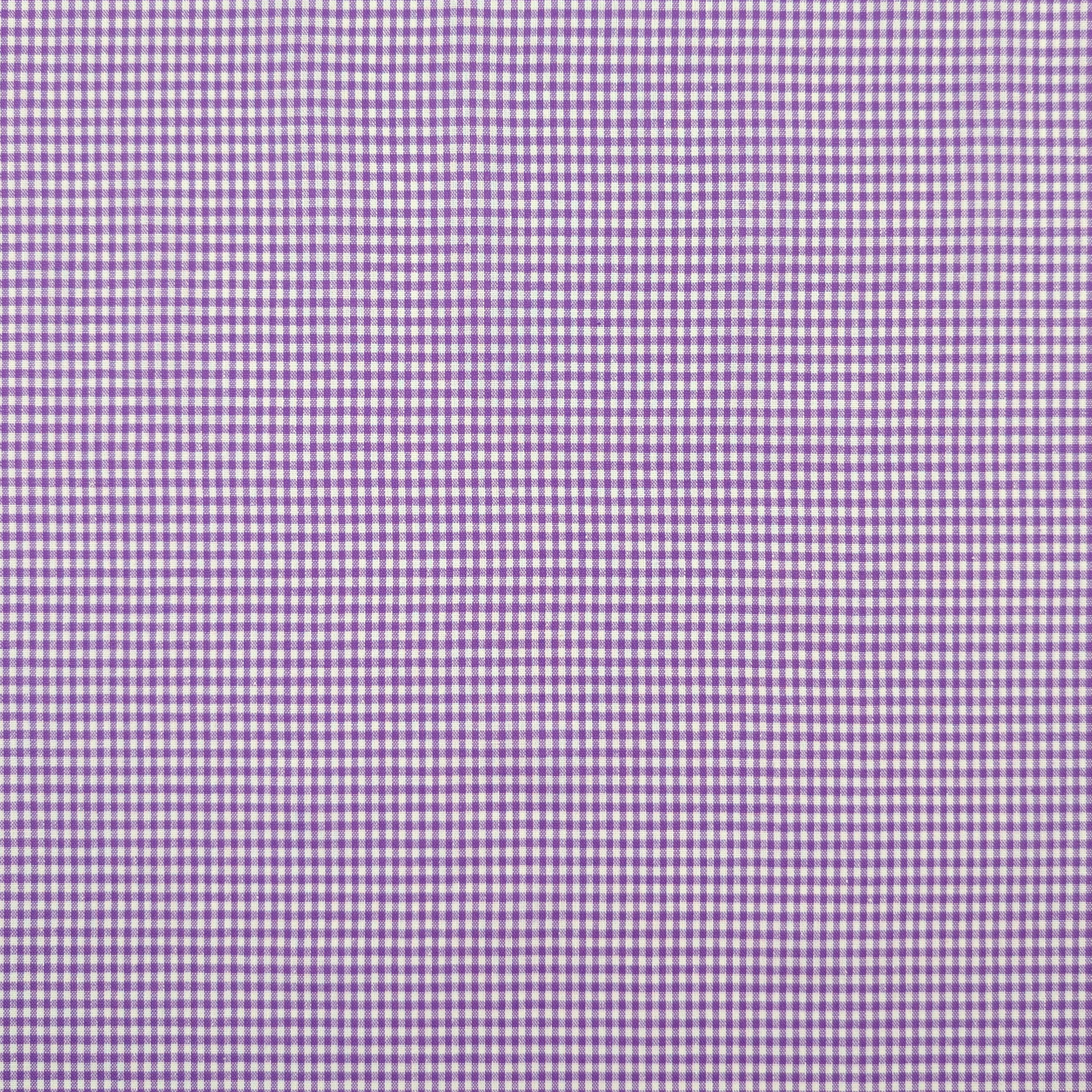 Cotone Tinto in Filo Quadrettini Lilla Image