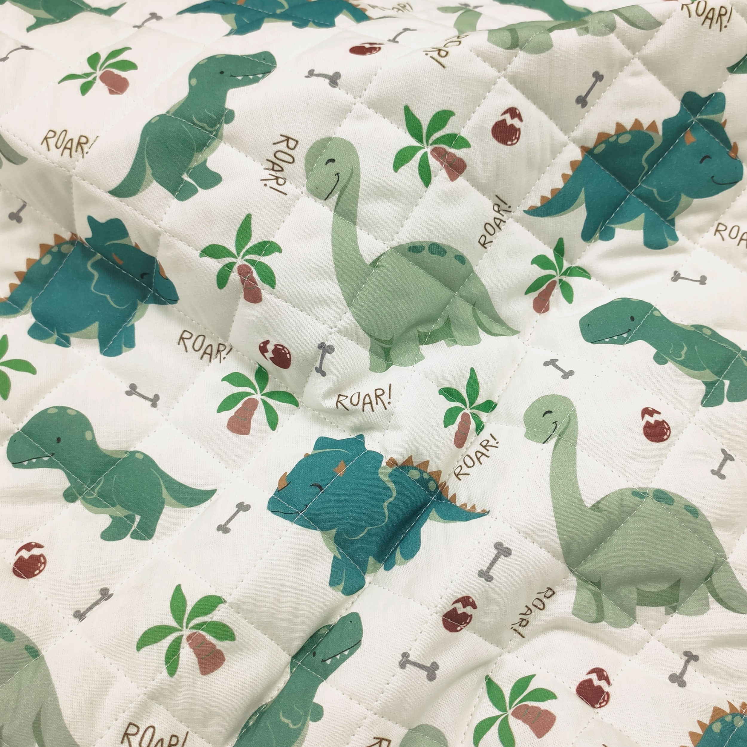 Tessuto Trapuntato Dinosauri