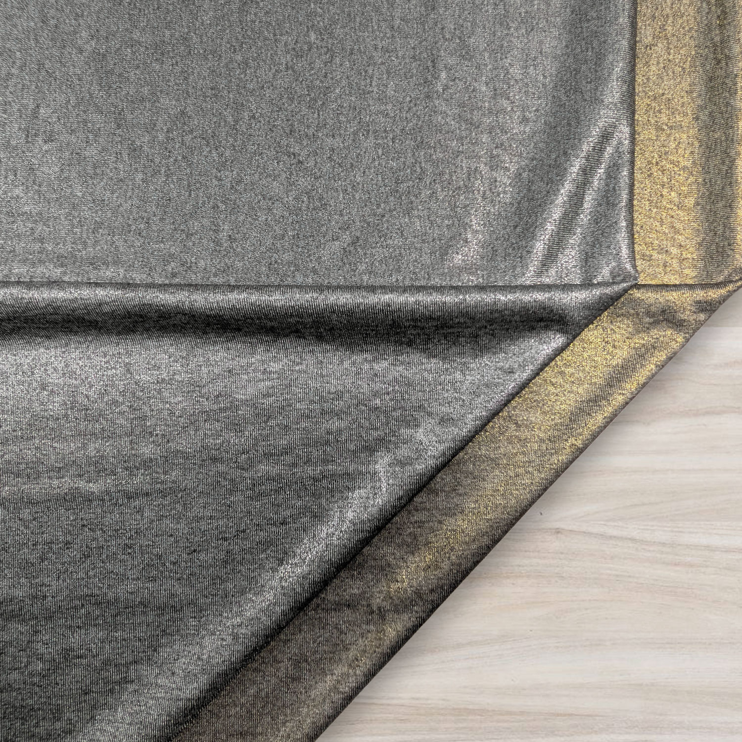 Jersey Grigio Spalmato Lurex Argento Image