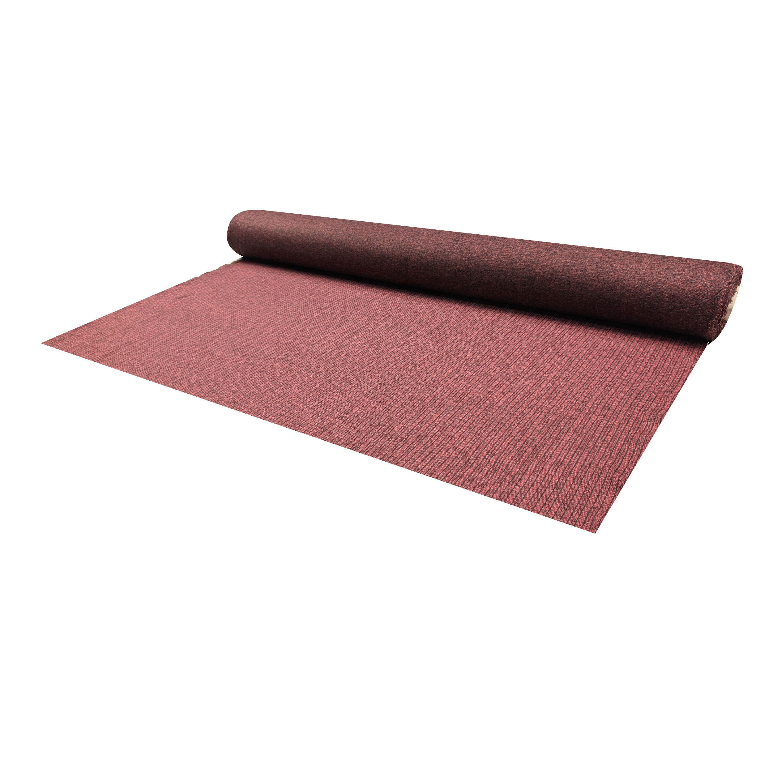 Punto Milano Cotone Righe Sfondo Bordeaux Image