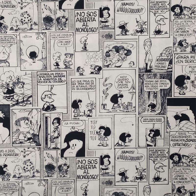 Tessuto Cotone Fumetto Mafalda