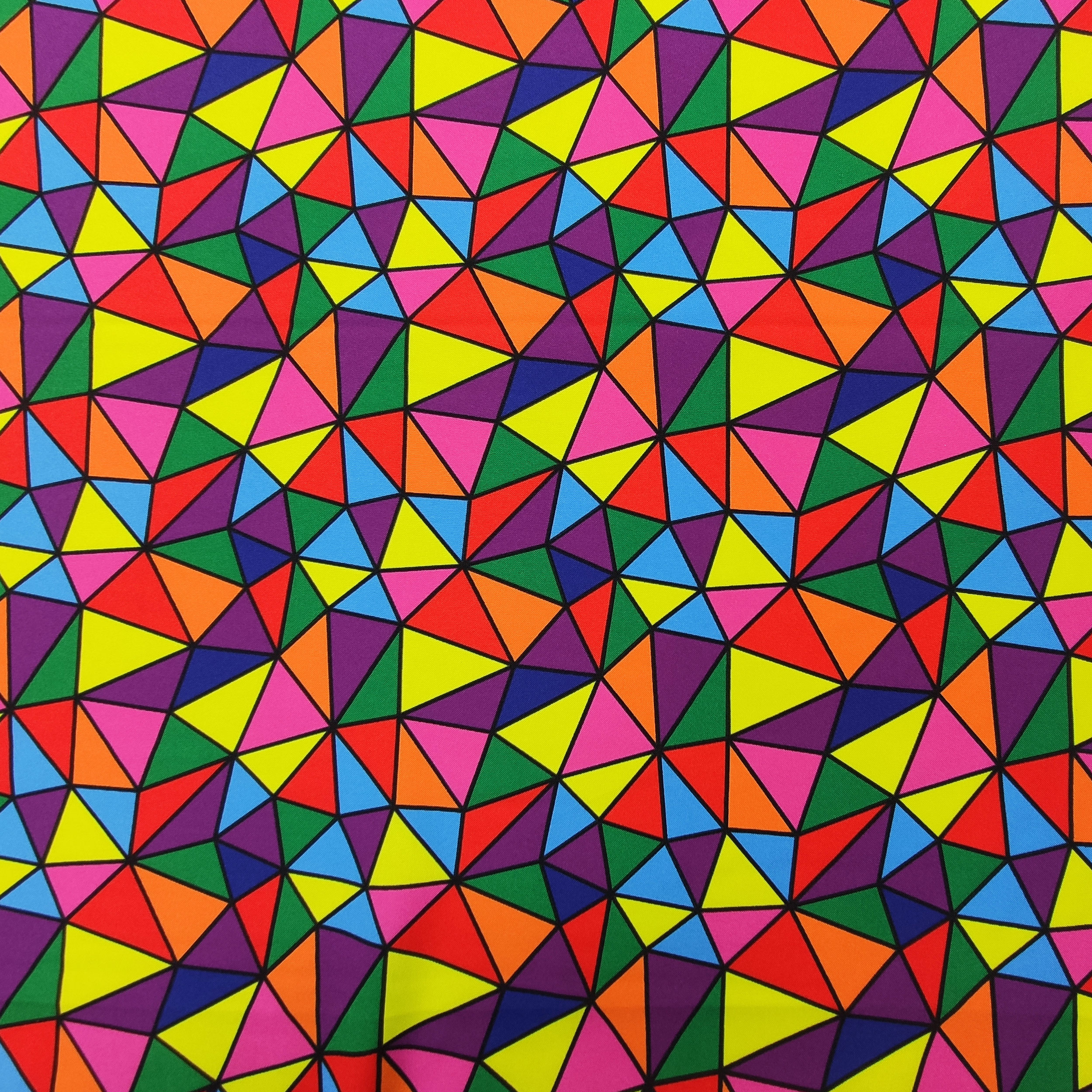 tessuto carnevale online geometrie multicolore