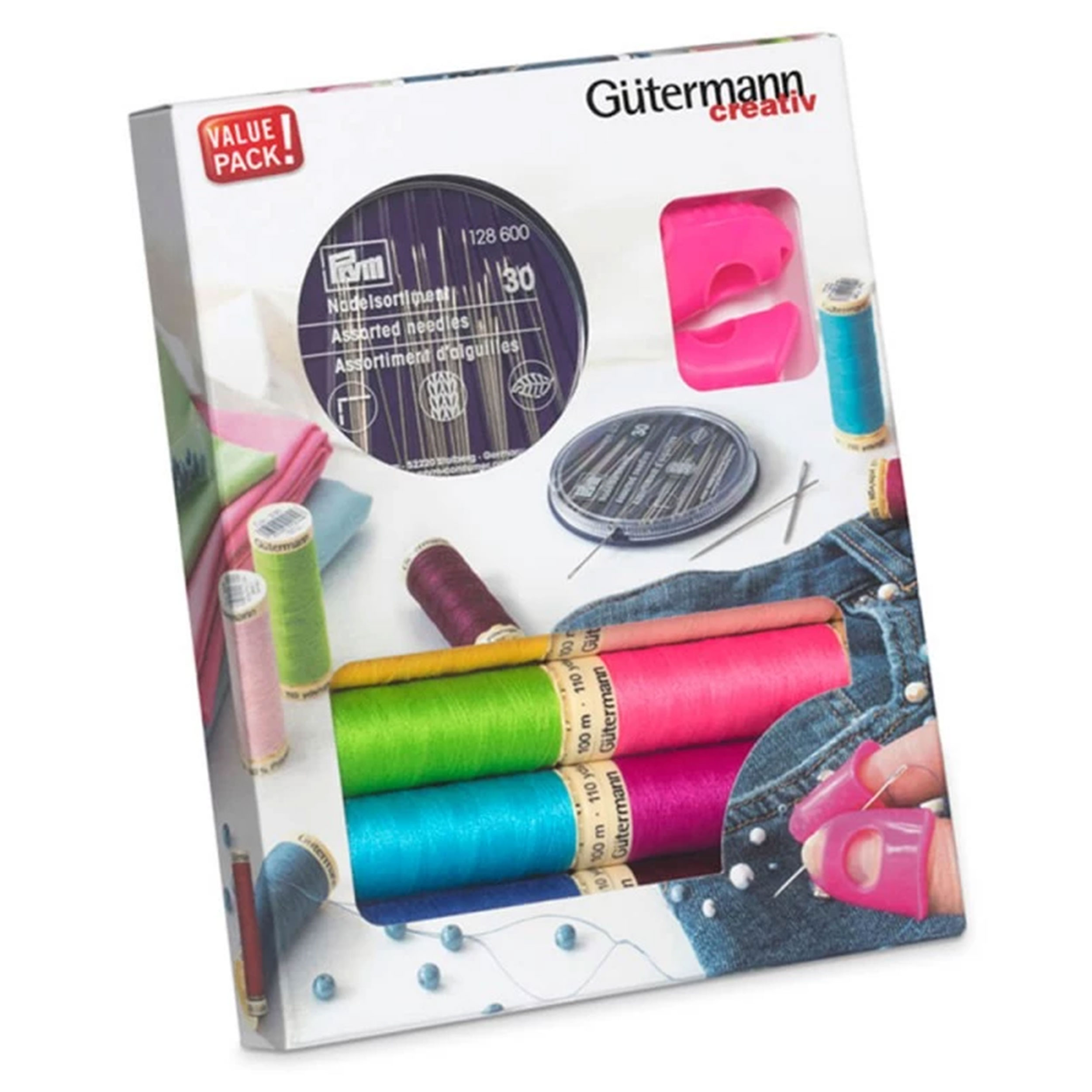 Gutermann Creative Set 8 Bobine con Aghi e Ditali Image