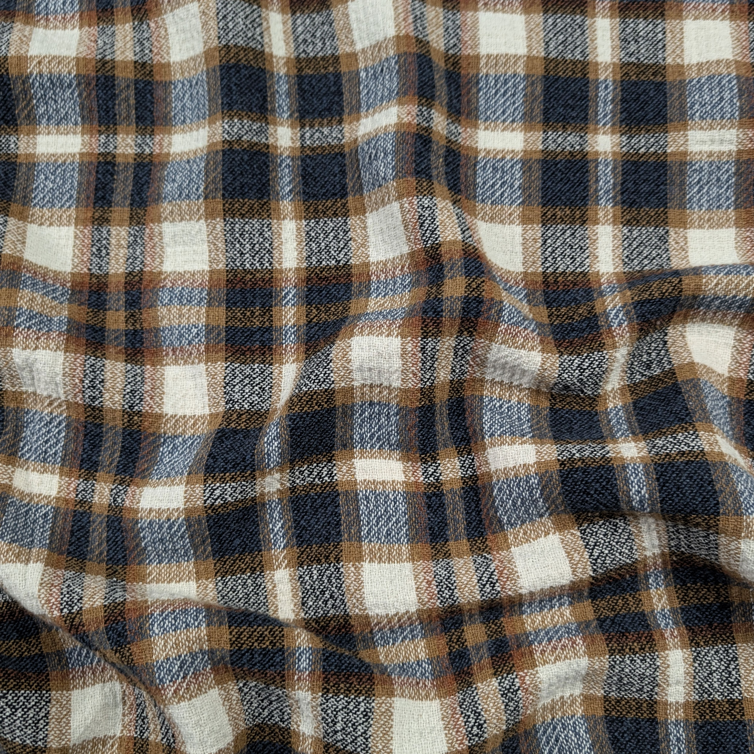 Tweed Tartan Beige e Blu Image