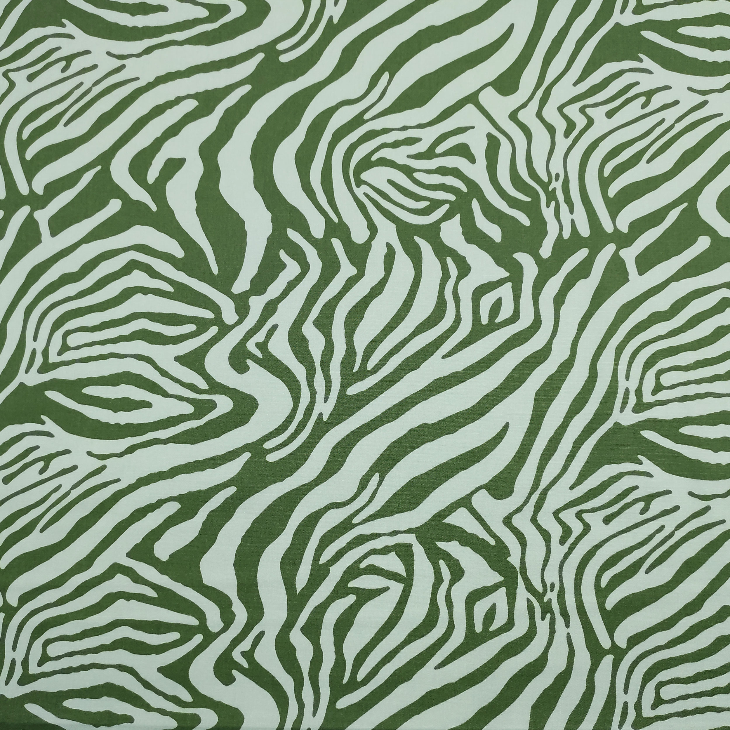 Cotone Fantasia Astratta Verde