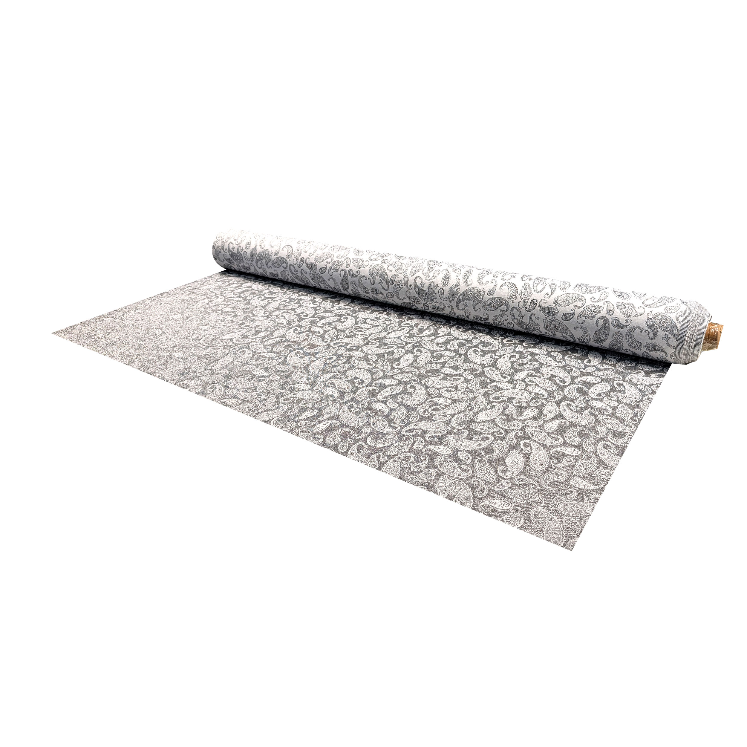 Misto Cotone Fantasia Cachemire Argento Lurex Image