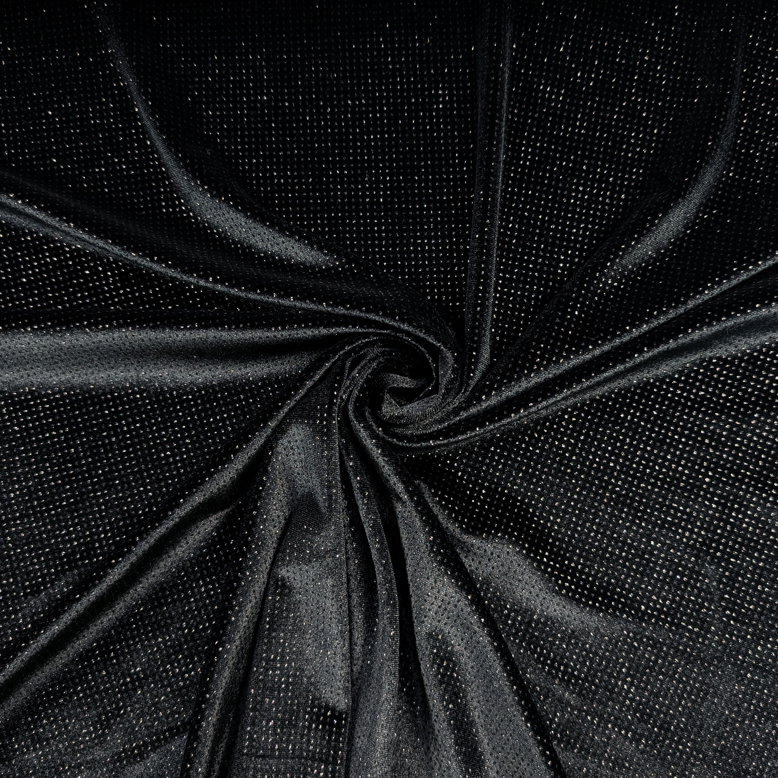 Vellutina Nera con Strass Argentati Image