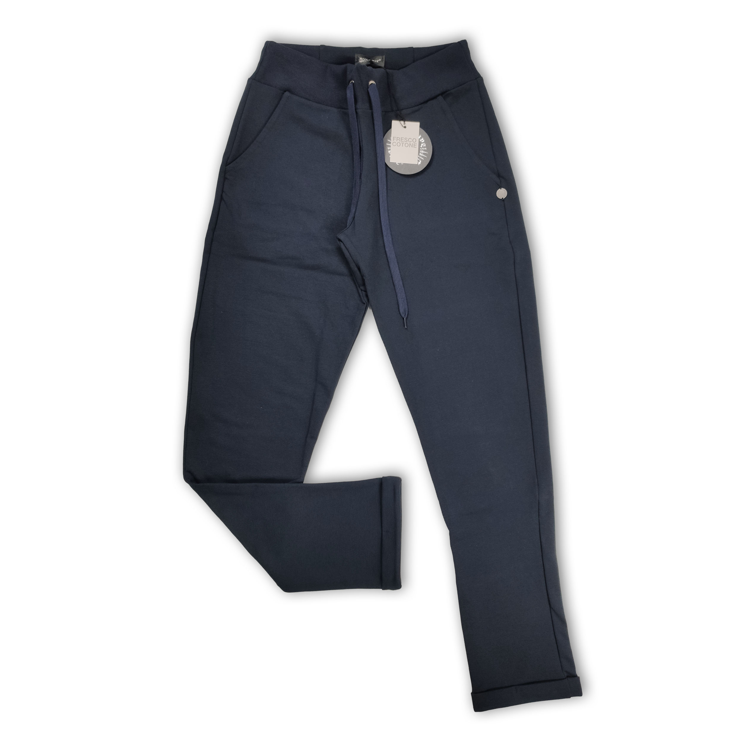 Pantalone Leggero Fresco Cotone Blu Image