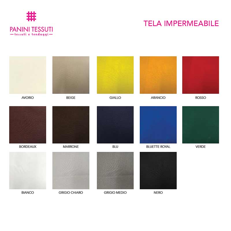 Tela Impermeabile Tabella Colori Disponibili