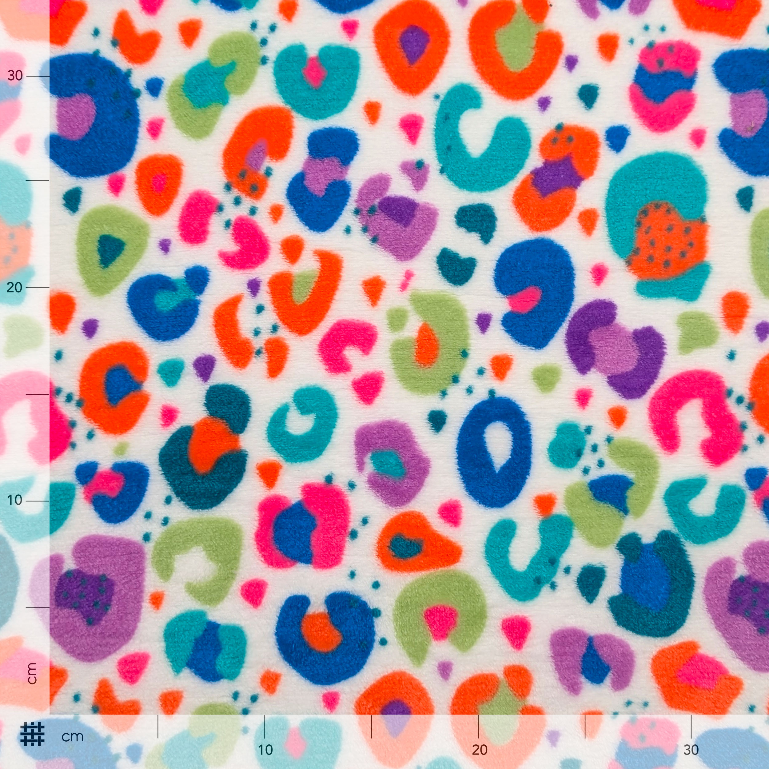 Pile Mano Cachemire Leopardato Fluo Image