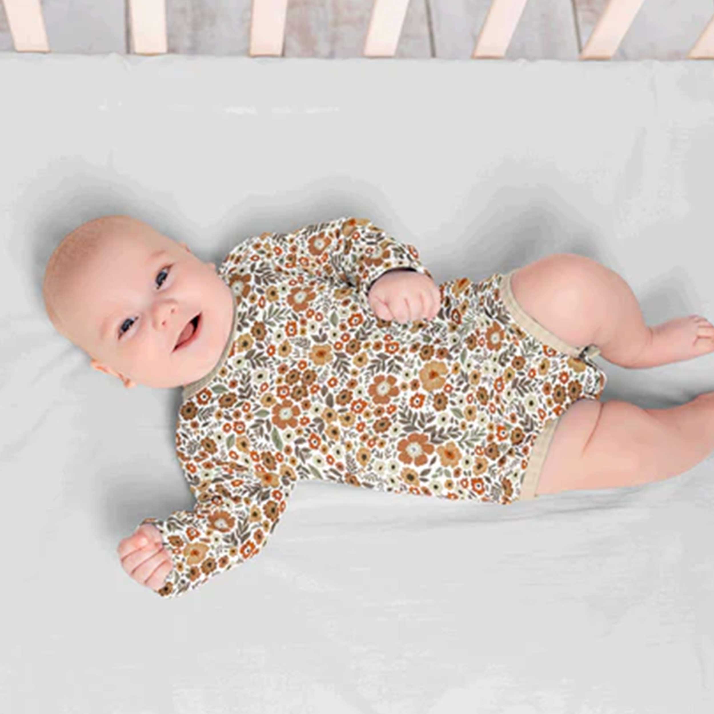 Jersey Cotone Fiori Arancioni Image