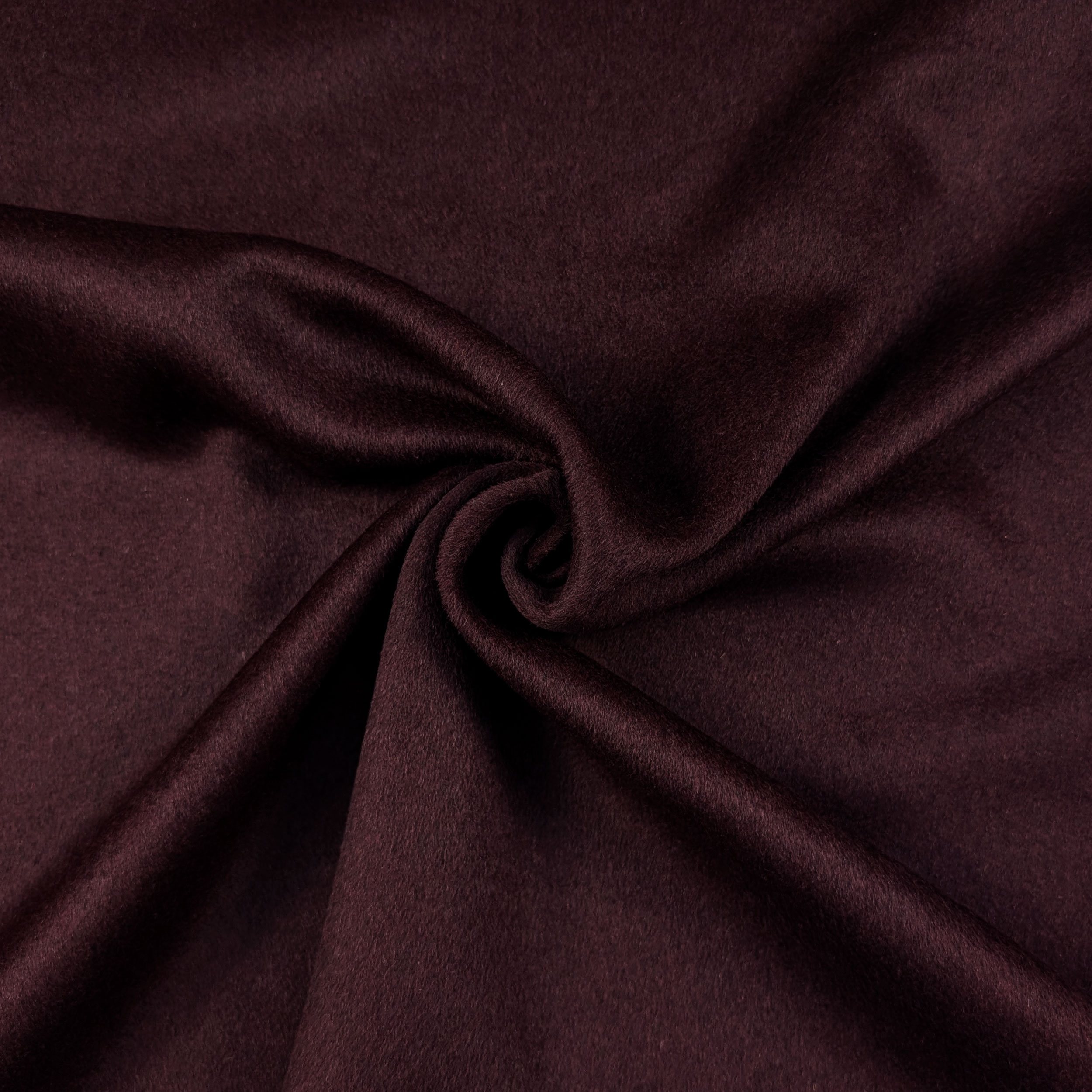 Cappotto Misto Lana Bordeaux Scuro Image