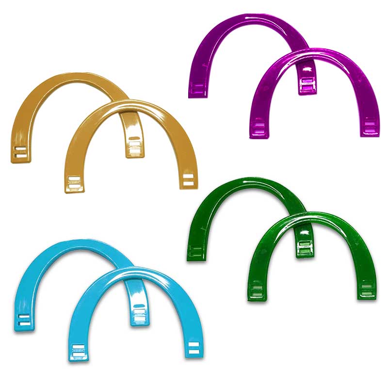 Manici borsa mezzaluna in plastica