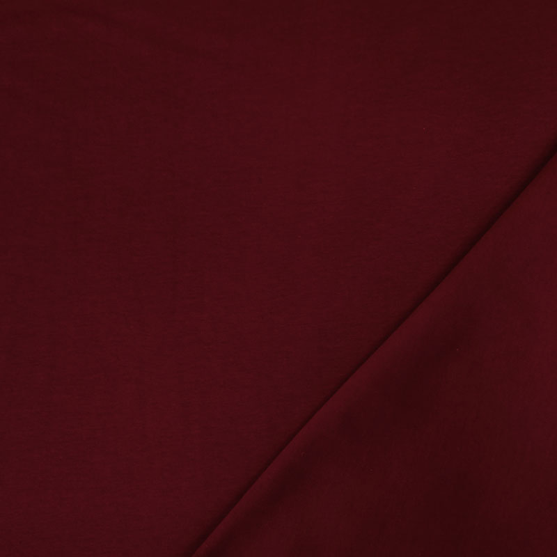 Tessuto Jersey Cotone Bielastico Bordeaux