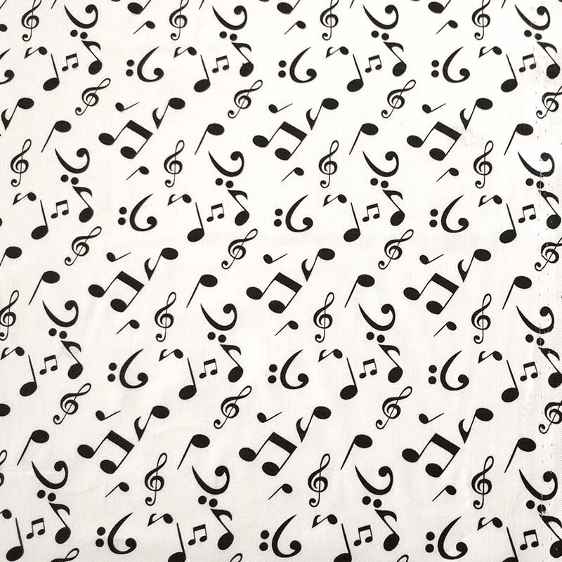 Rasatello di Cotone Leggero Note Musicali