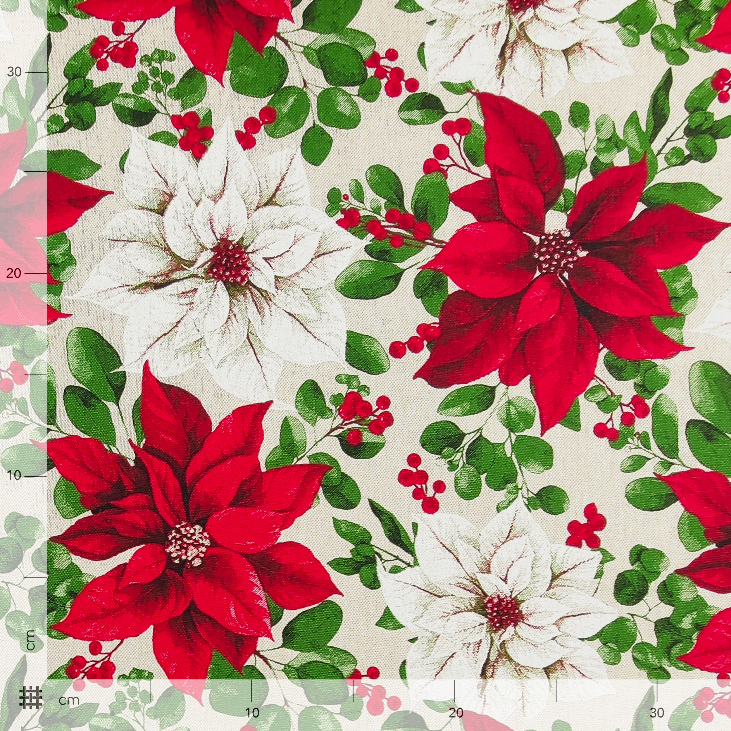 Misto Cotone Stelle di Natale H 280 cm