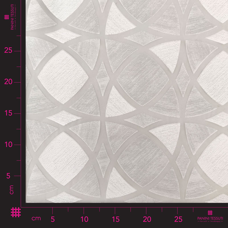 Scampolo Tenda Devorè Geometrico Grigio 145x290 cm Image