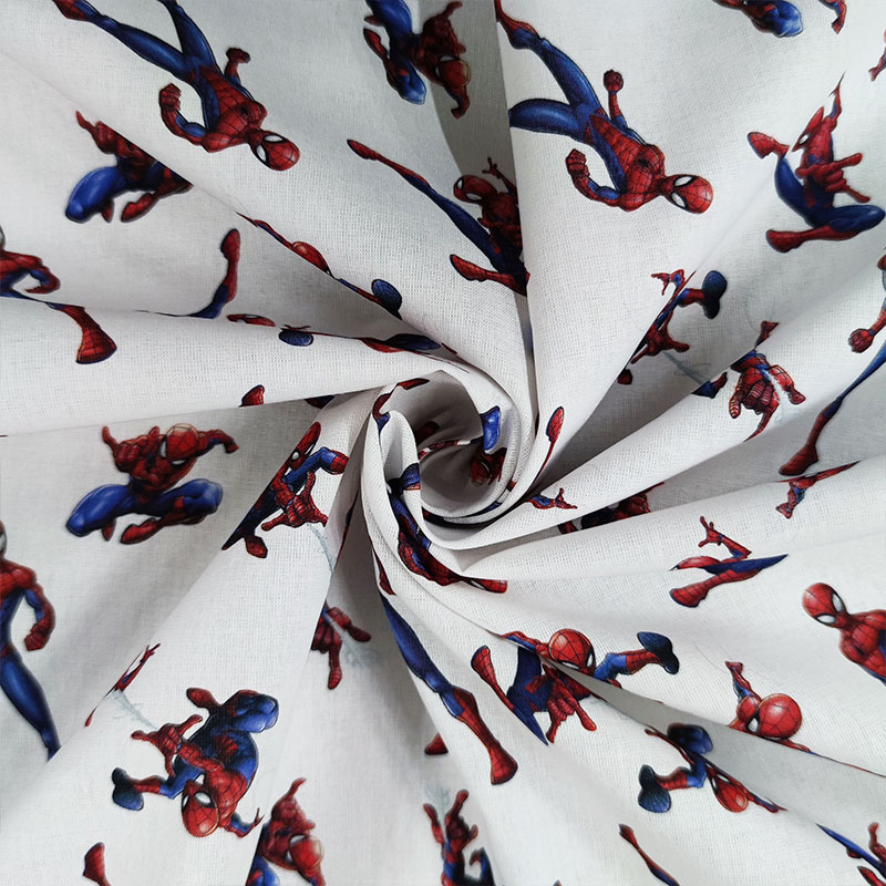Tessuto Cotone Marvel Spiderman Grande