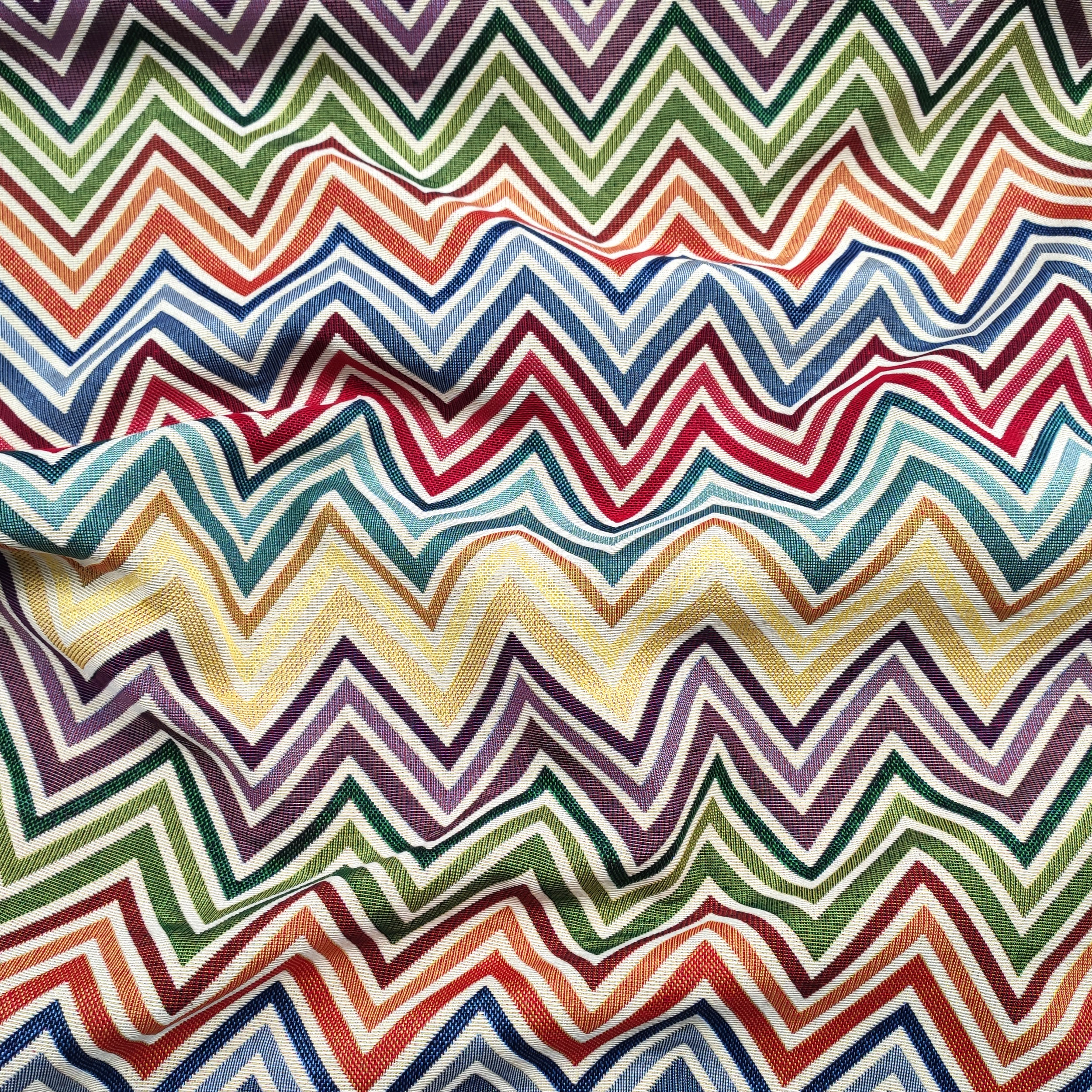 Gobelin Fantasia Righe Zig Zag Multicolorate