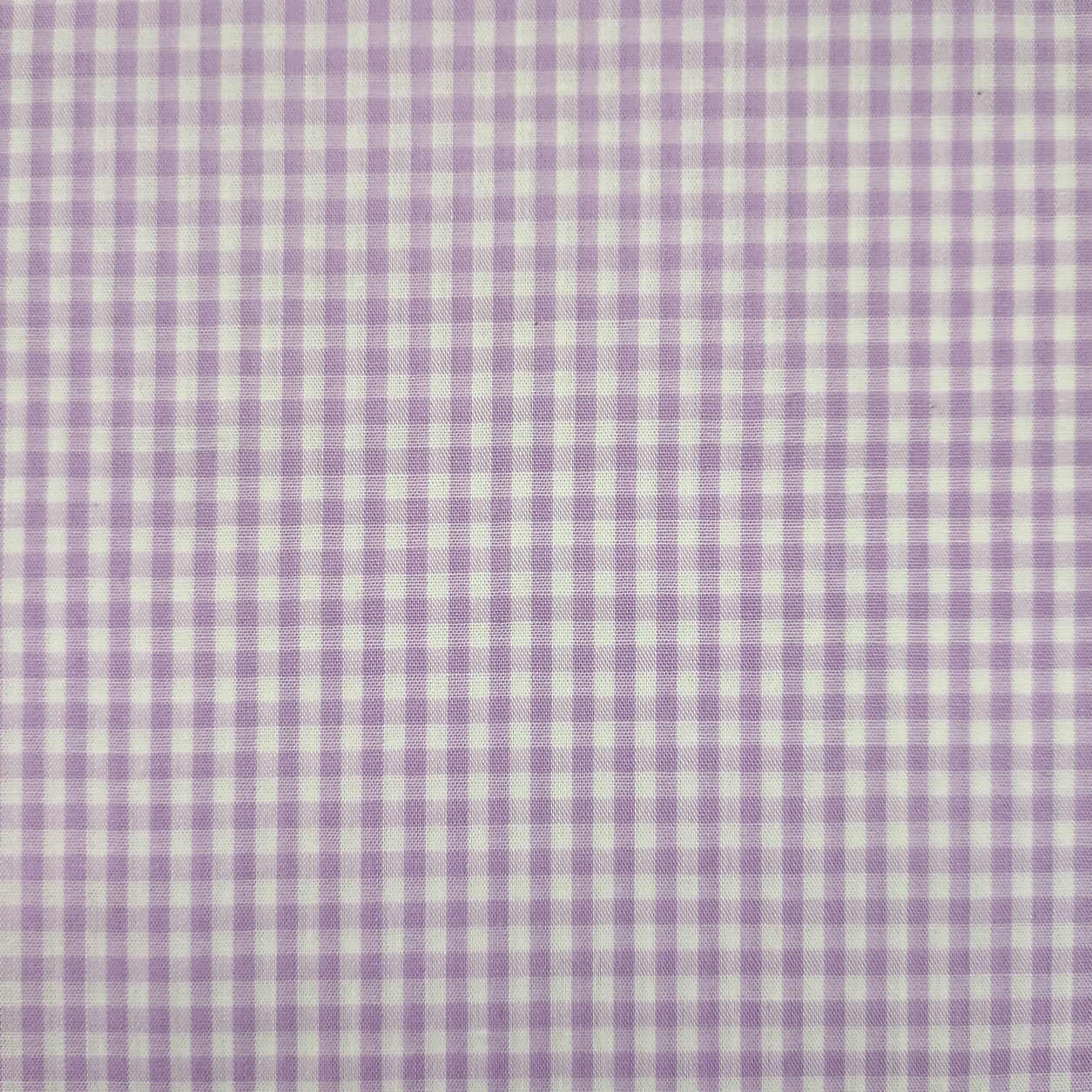 Cotone leggero cotone quadretti medi tinto in filo lilla