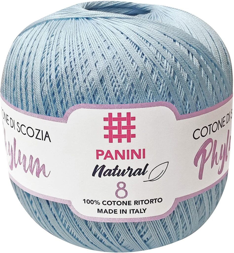 Filo Per Uncinetto 100% Cotone Puro - Confezione 6 Gomitoli - Taglie 3 E 10 - Cotone Mercerizzato Per Filet, Trapuntatura E Lavori A Maglia