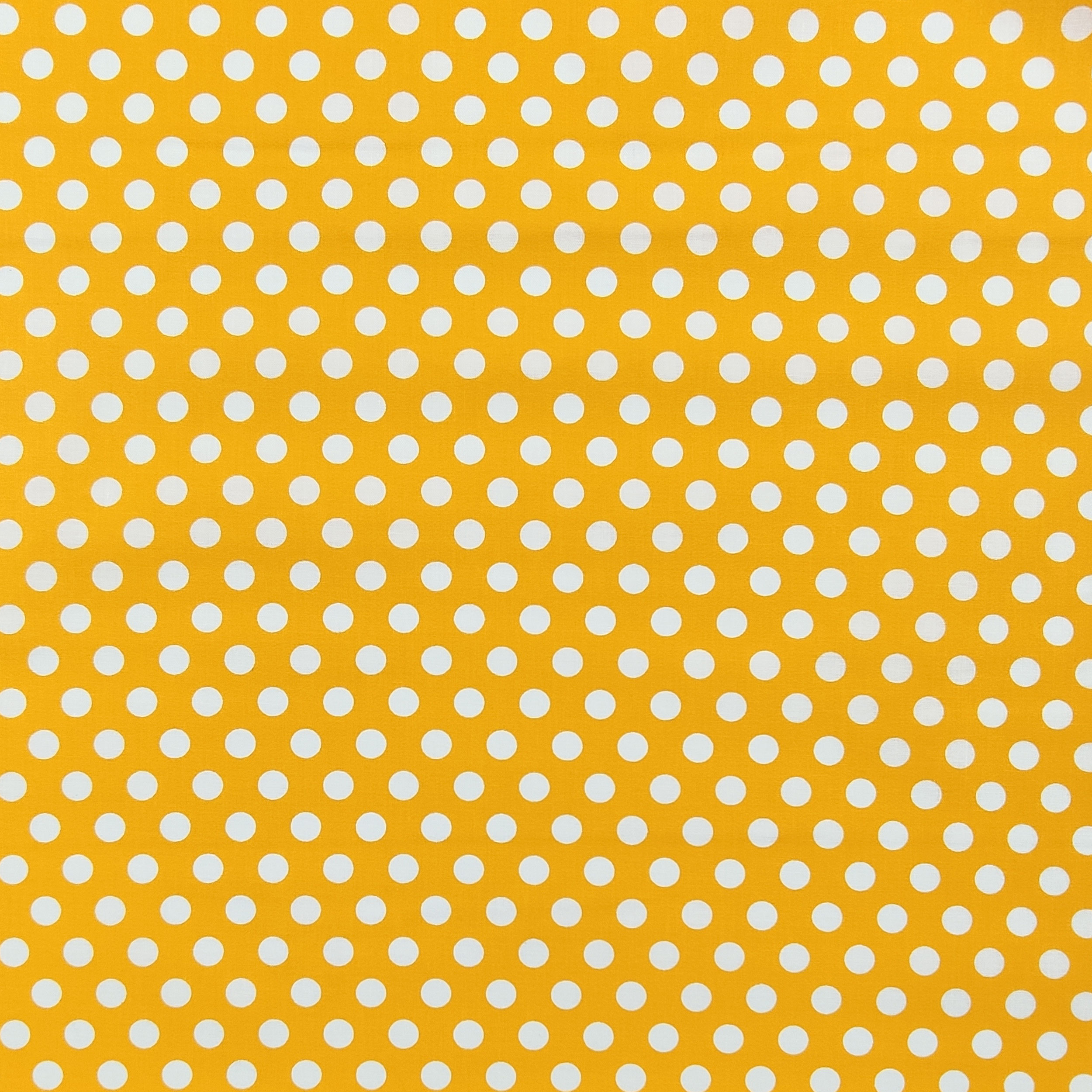 Tessuto Cotone Giallo a Pois Grandi Image