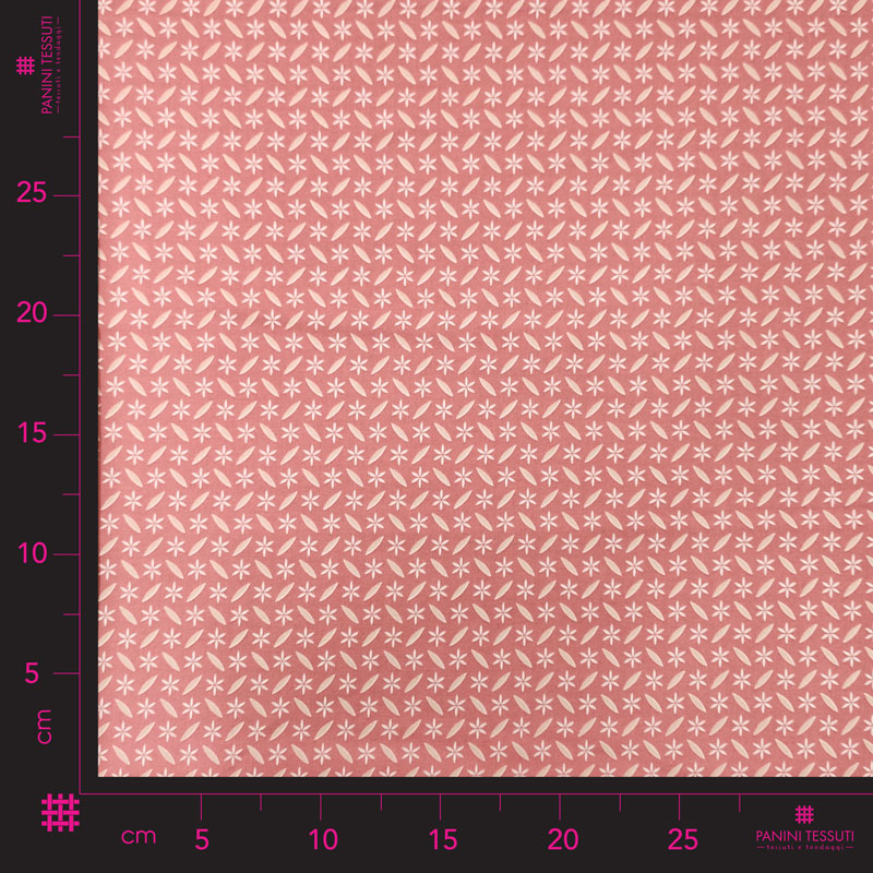 Cotone tessuto abbigliamento fiorellini rosa