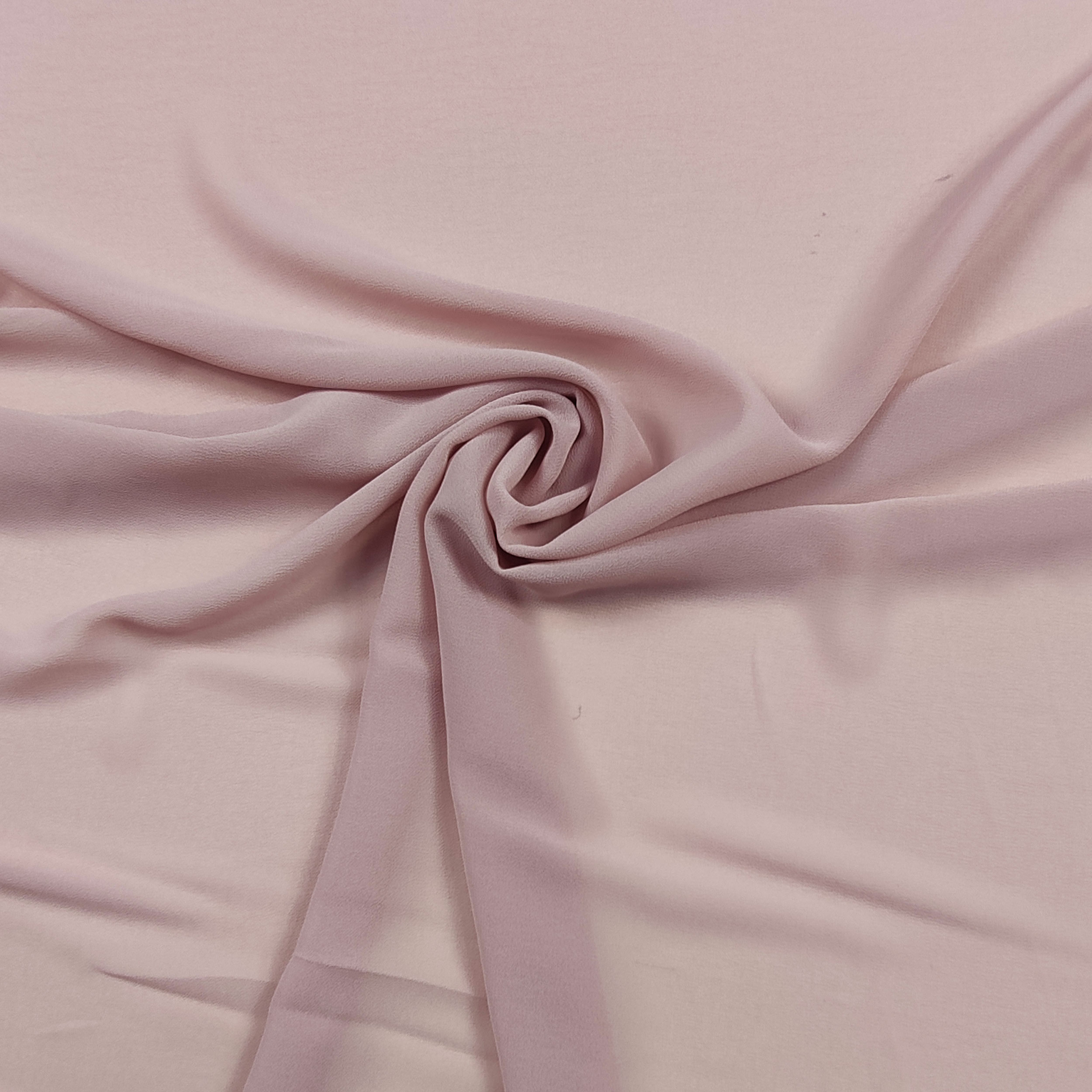 tessuto sintetico georgette elasticizzato rosa pastello