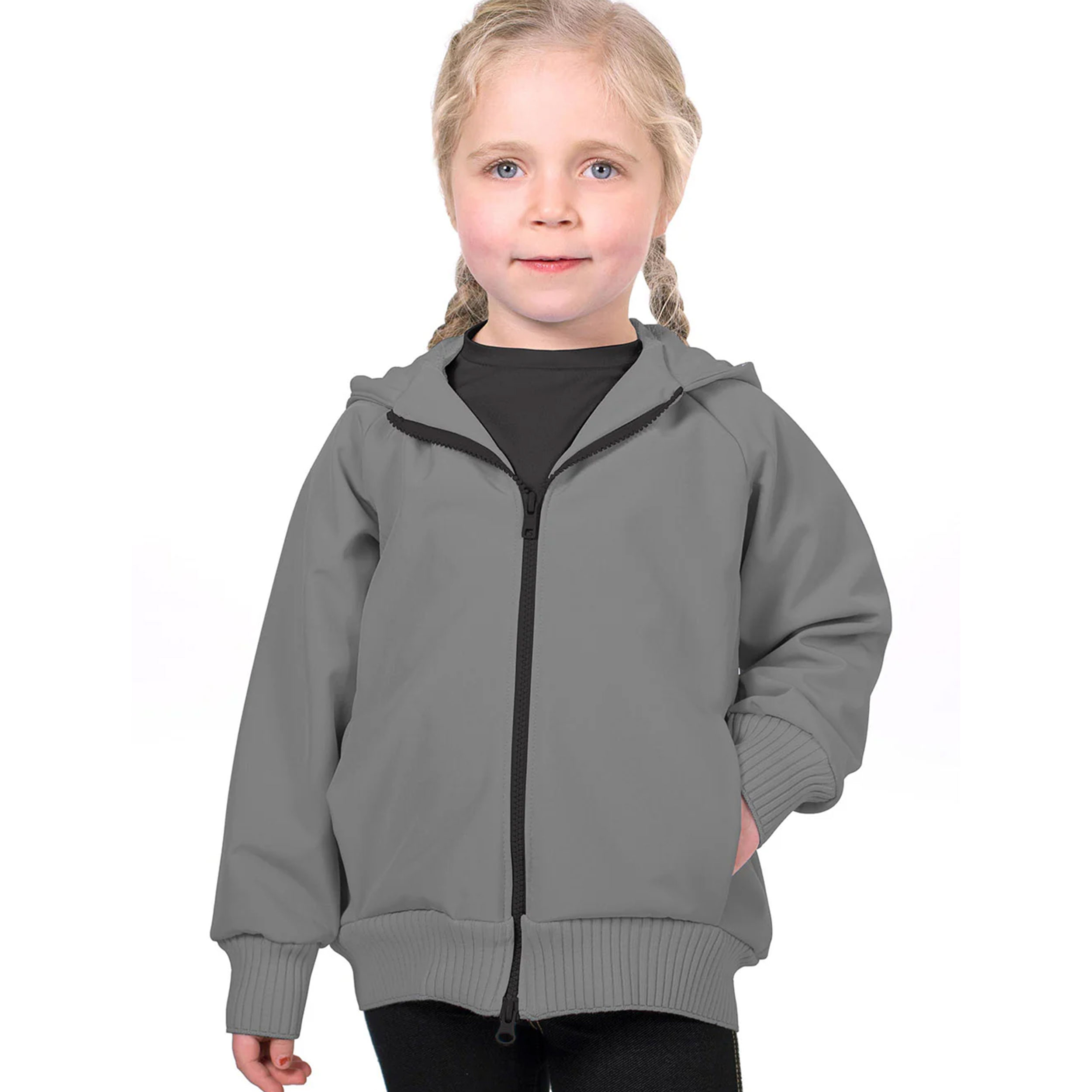 Tessuto Idrorepellente Softshell Grigio