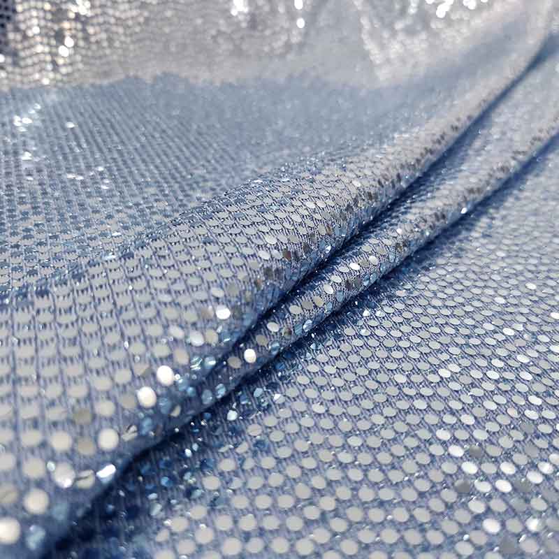 Tessuto Con Paillettes 1 Iarda - Materiale Da Cucito Lucido Per Abiti E Decorazioni - Foto 8