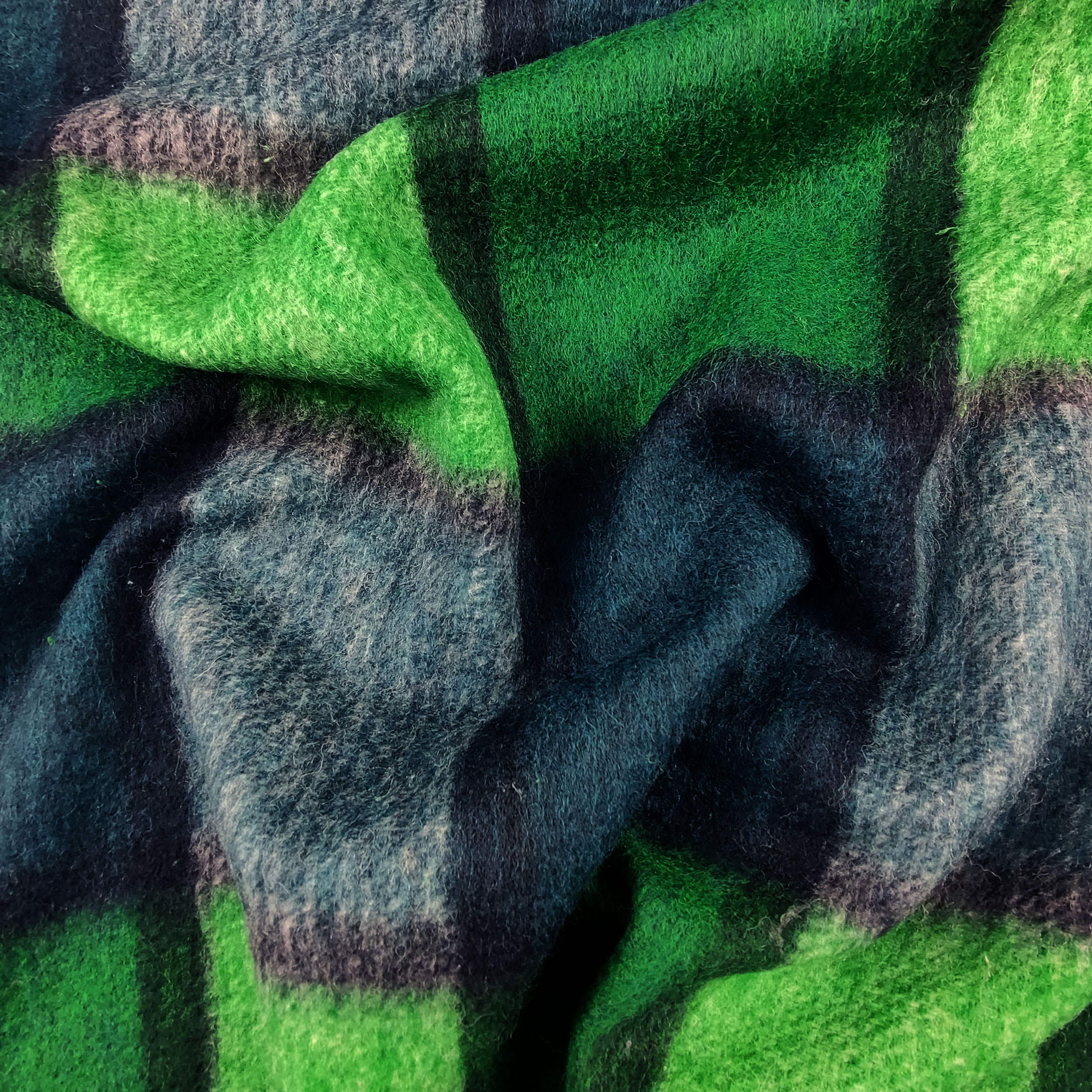Tartan Quadrettoni Toni Blu e Smeraldo