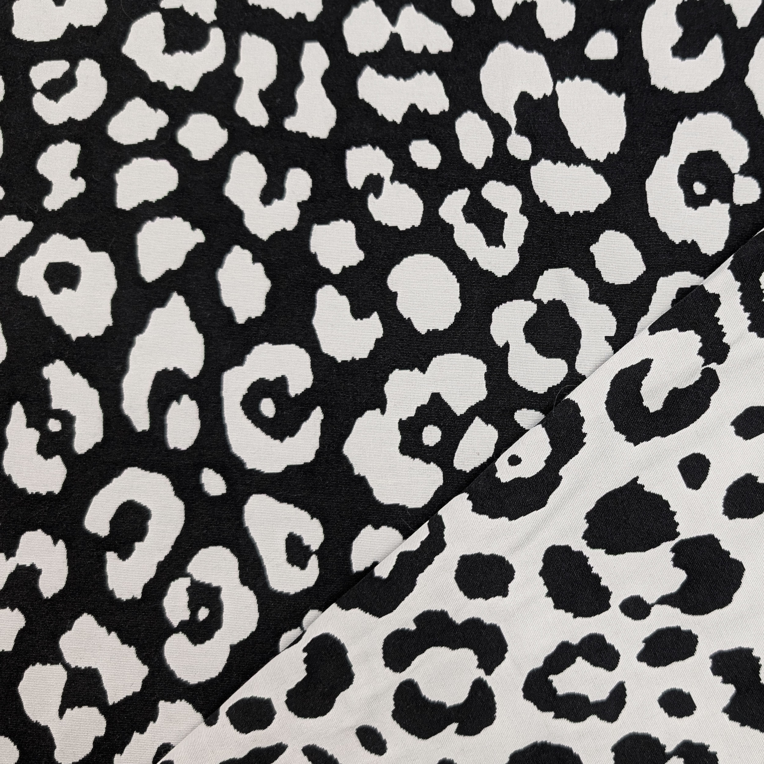 Jacquard Moda Maculato Bianco e Nero