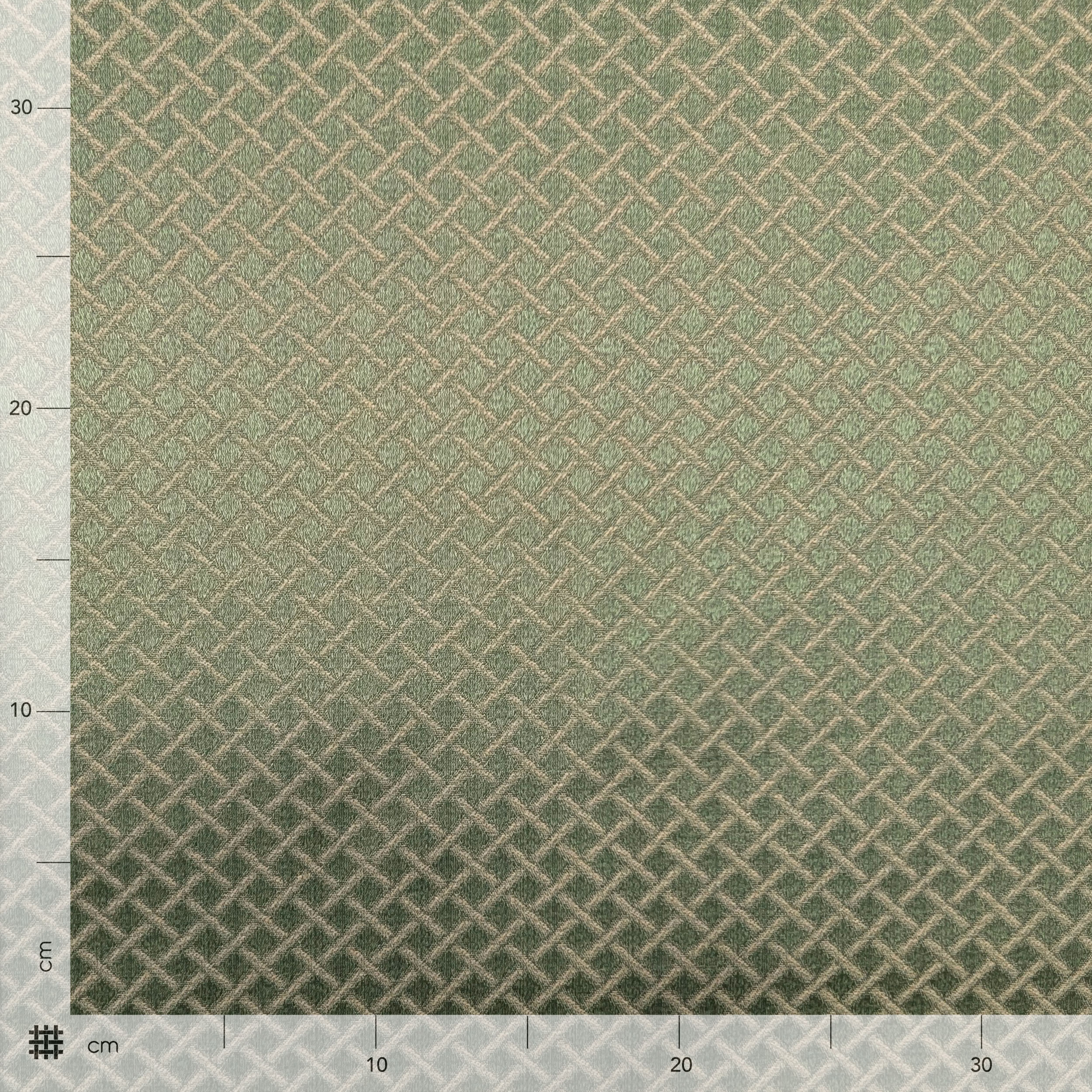 Jacquard Verde Rombi Intrecciati Image