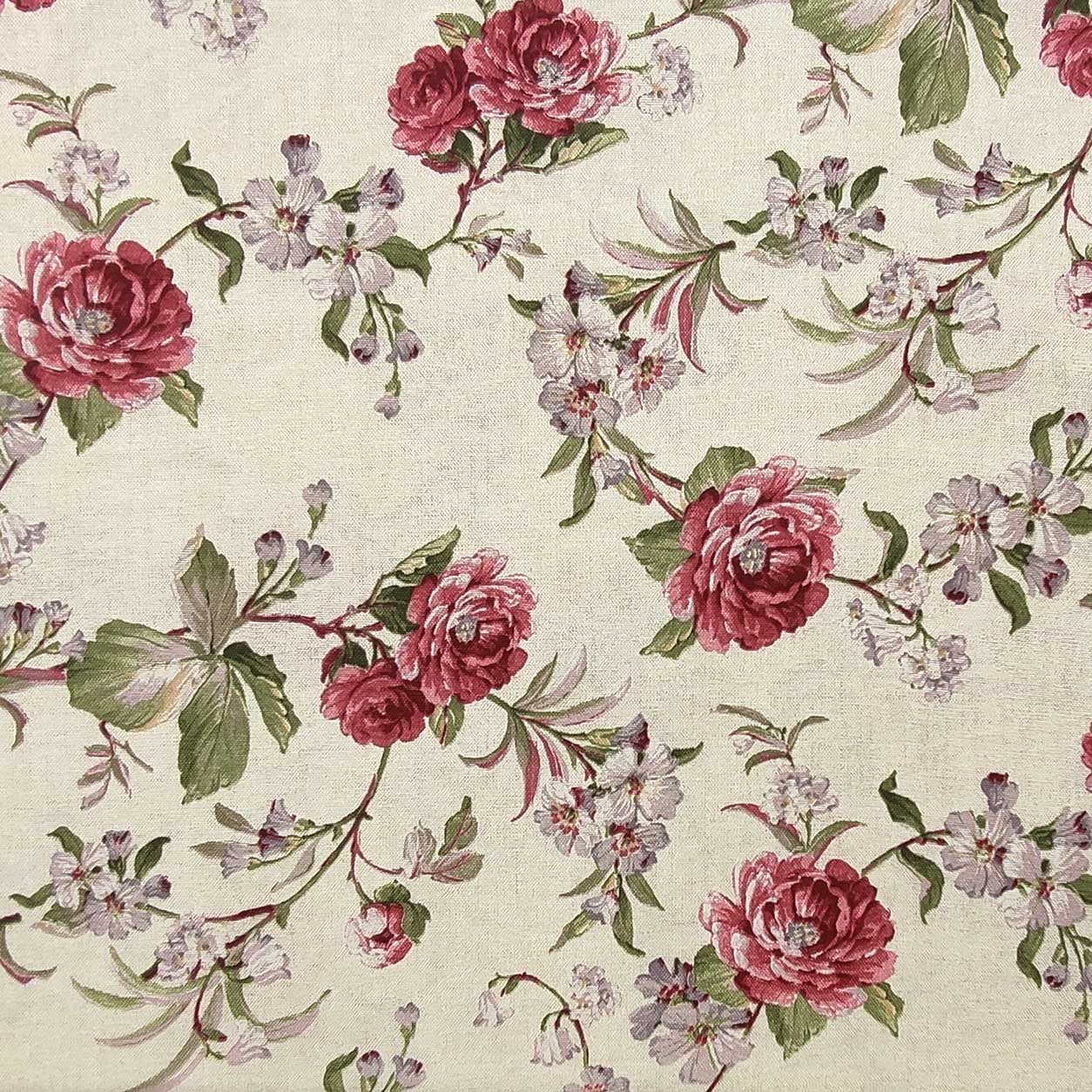 cotone-misto-poliestere-per-cuscini-con-fiori-rosa-e-lilla