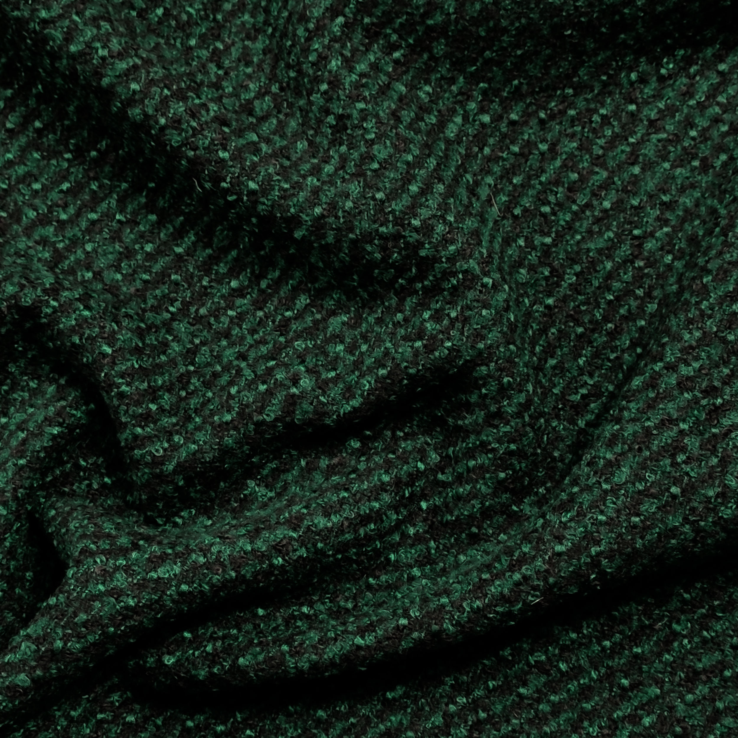 Cappotto Tweed Verde e Nero