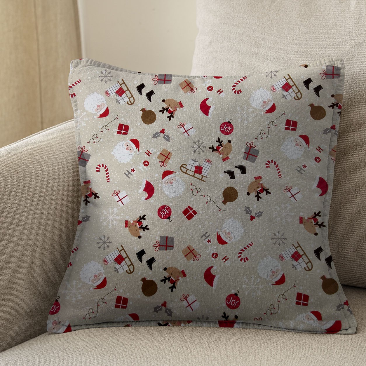 set natale natalizio 1 guanto + 2 presine tonde 100% cotone