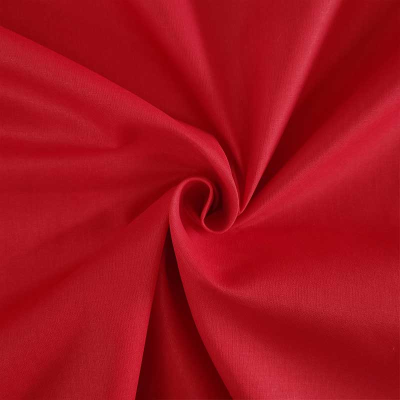 Lenzuola di cotone rosso lux