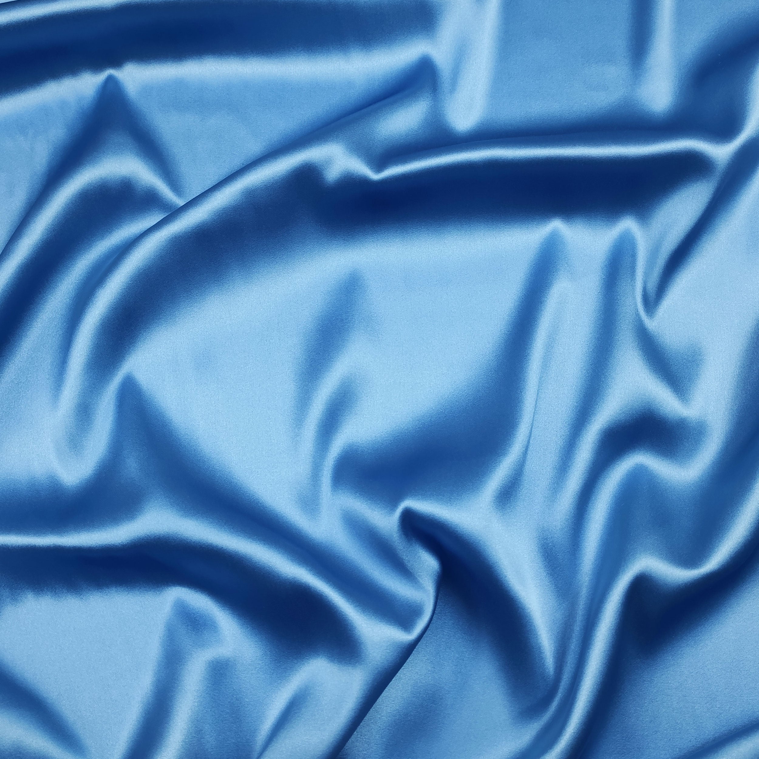 Raso di Seta Elasticizzato Celeste - Main Image