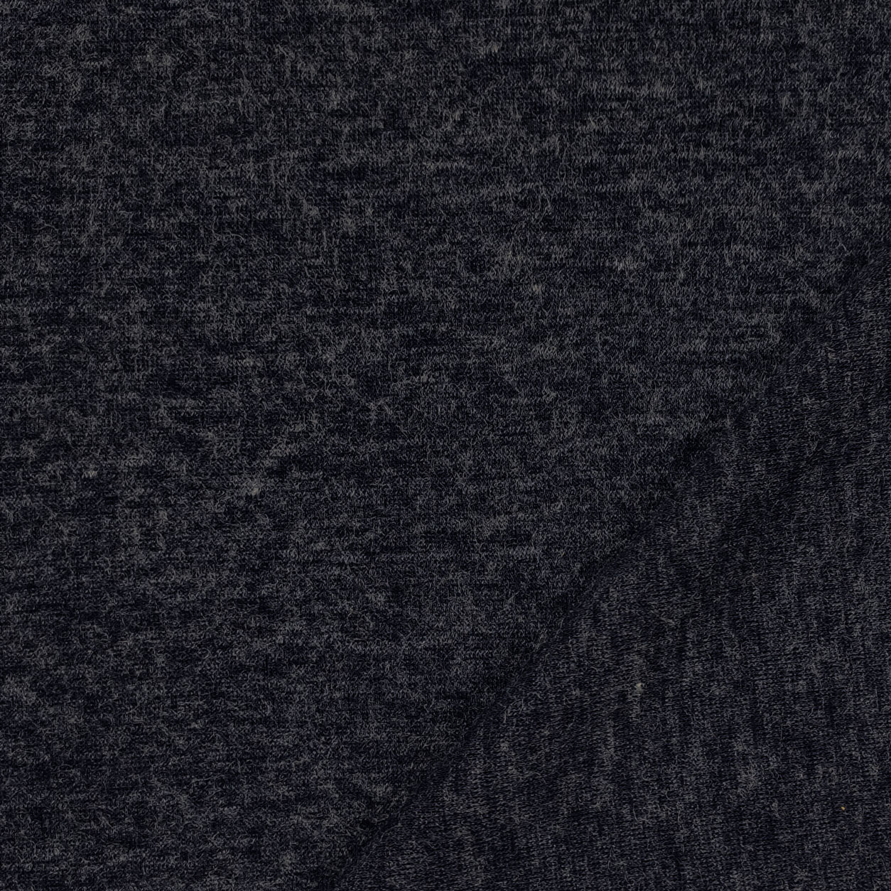 Tessuto in lana melange blu